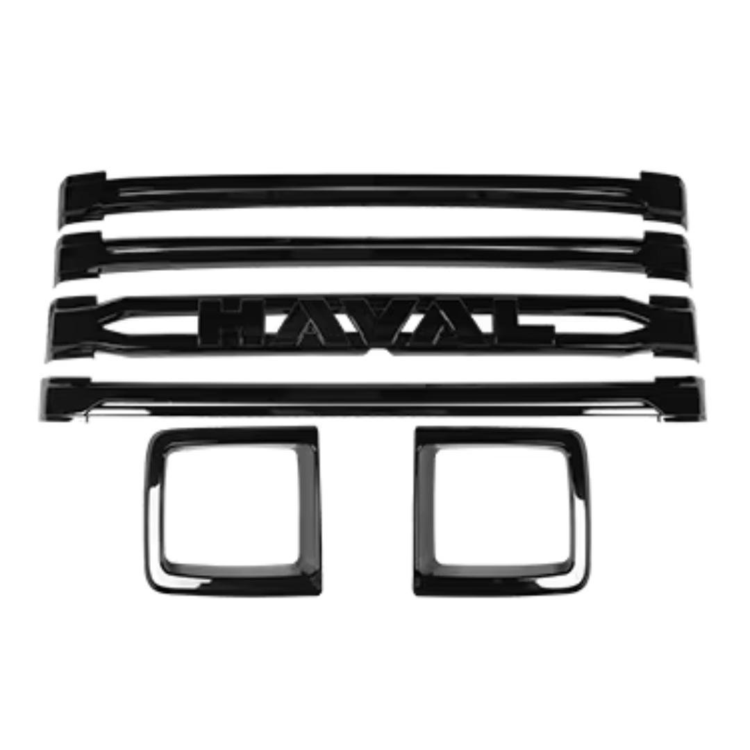 Glossy / Mat Black Front Grill Haval H9