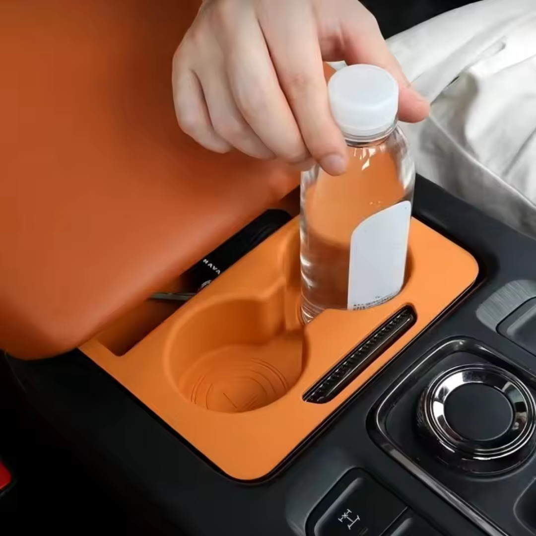 Silicon Coaster for Water Cup Black / Orange Haval H9