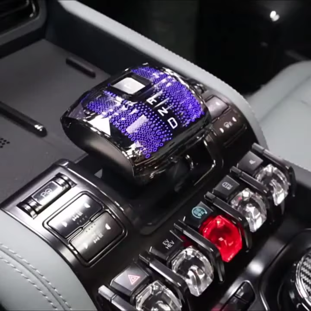 Crystal Gear Knob Leopard 8